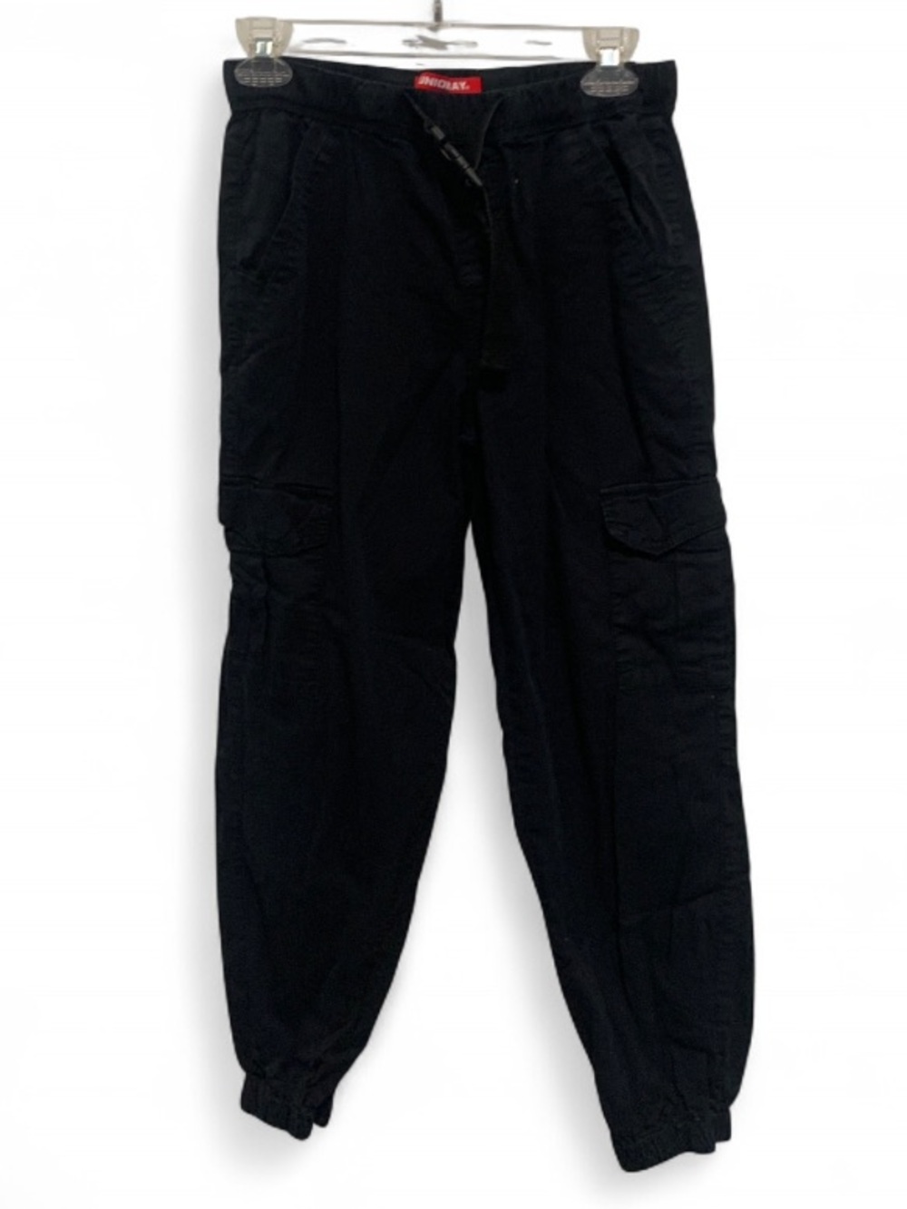 UNIONBAY Buckle Waist Black Cargo Jogger Pants